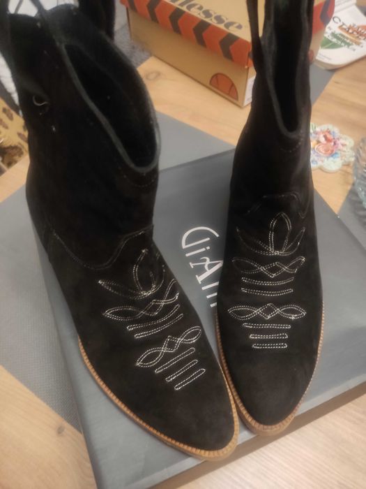 Боти GiAnni естествен велур