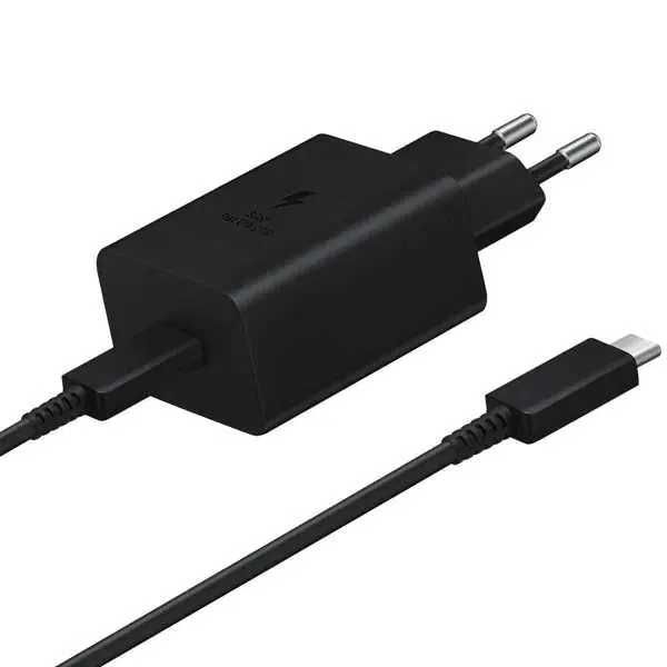 Incarcator priza Samsung USB C, 45W negru, Note 20, S23 Ultra S24, S25
