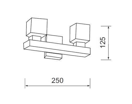 Осветително тяло WENGE кристал