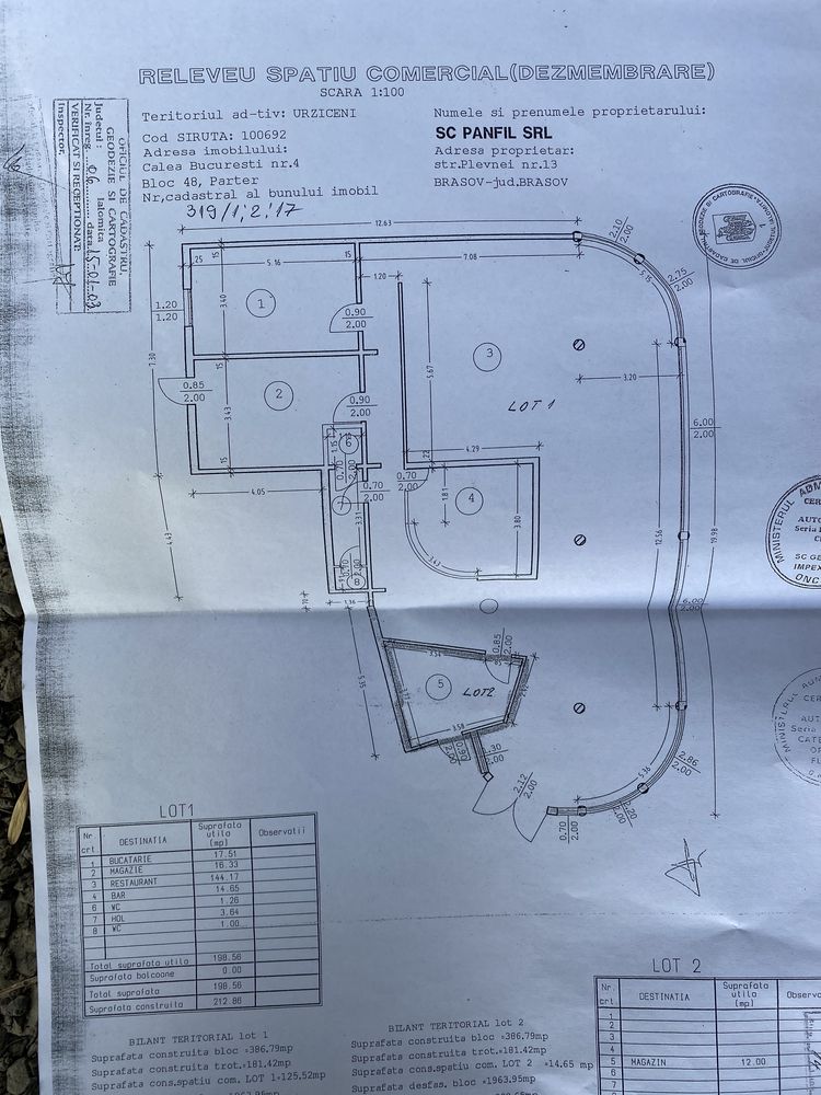 Inchiriez spatiu comercial vad pietonal intens