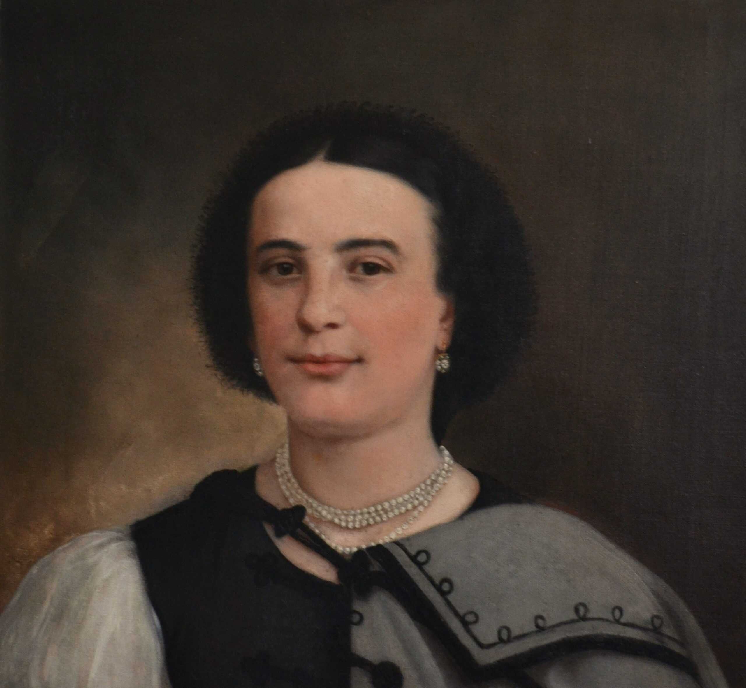 Portret de femeie, școală transilvăneană, sec. XIX
