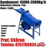 Batoza Sfarmatoare Porumb Sac Galeata 2000kg/h 1.5kW LivratGRATUIT AR