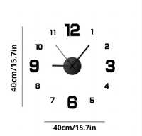 ЗD 3д стенен часовник  40см 15.7 in