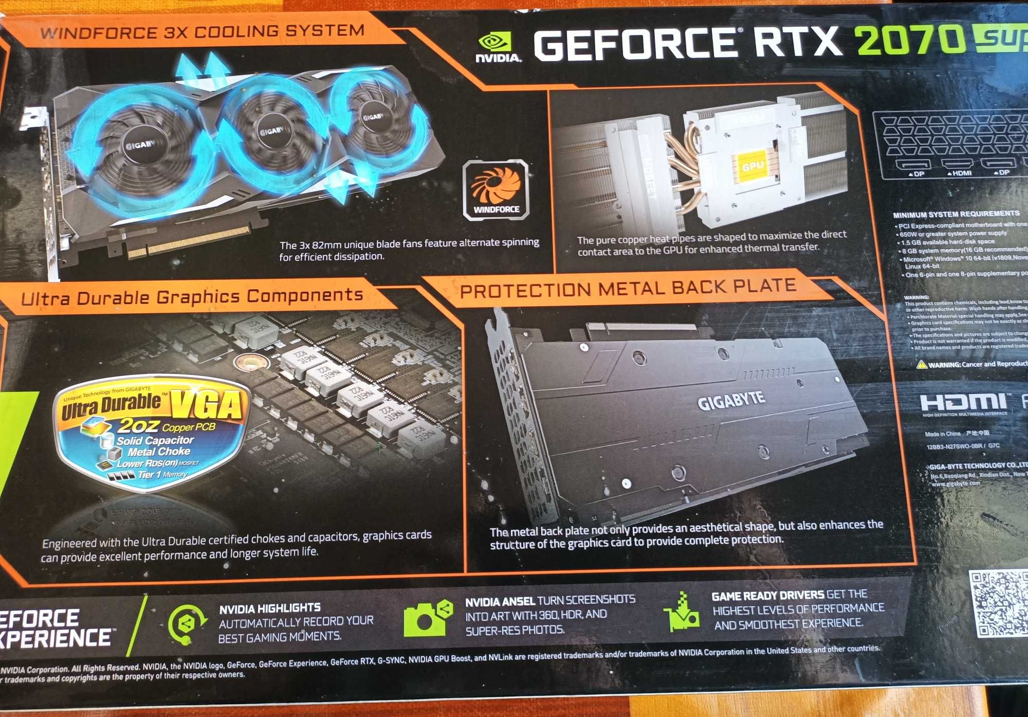 Nvidia Geforce RTX 2070 super