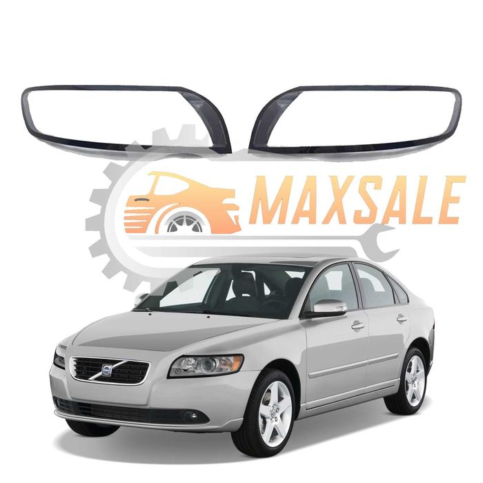 Капаци фарове Volvo S40 (07-12) фар волво с40 стъкло комплект