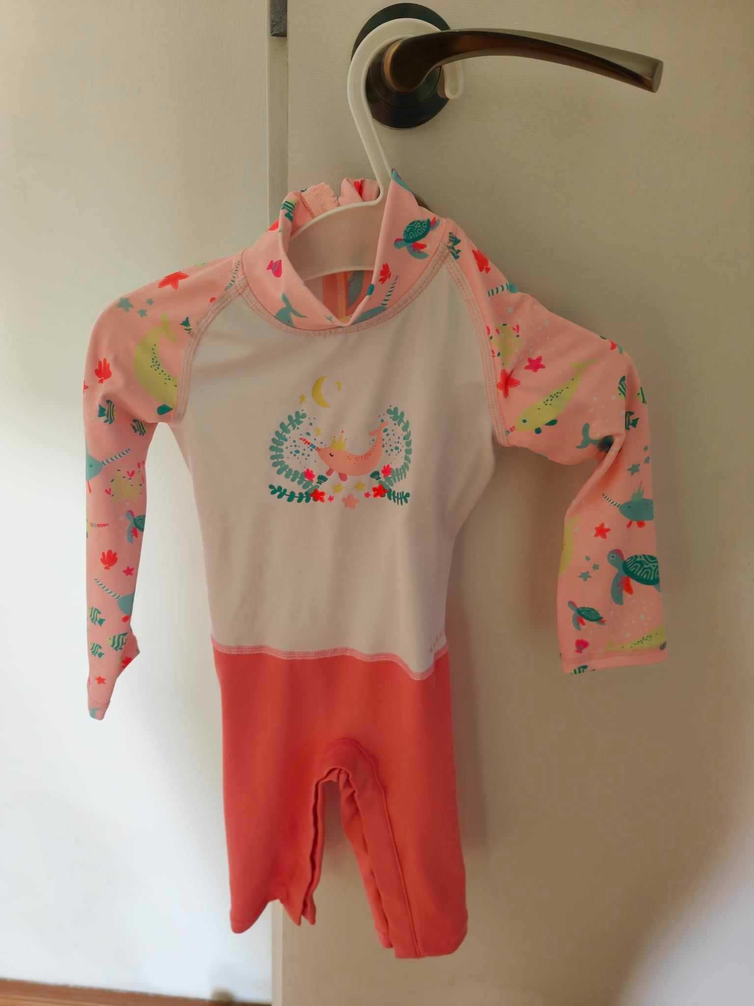 Costum de baie fetite SPF 50+ 6-12 luni