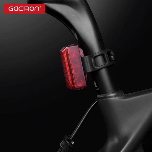 Stop Led bicicleta Gaciron W 11 R Usb 15 lm cursiera mtb IPX 4 compact