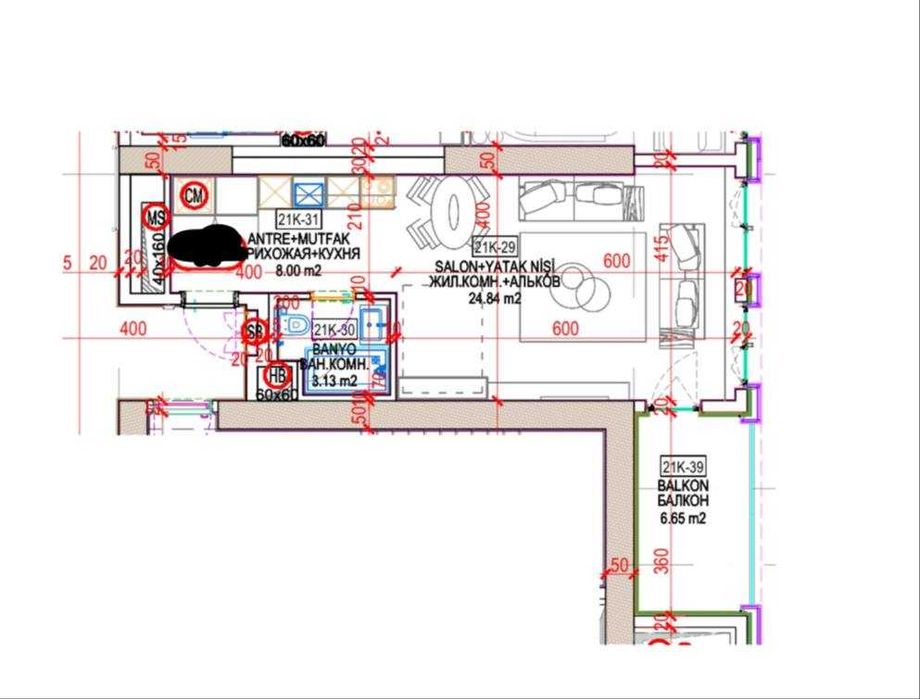 Срочно ПРОДАЁТСЯ 2ком квартира на ЖК Nest one 44м2