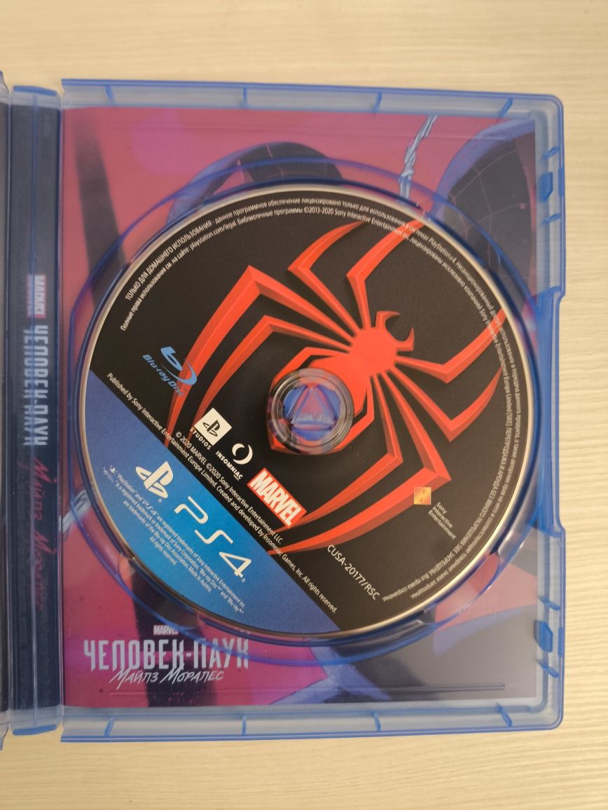 диск Человек-паук Майлс Моралес на Playstation