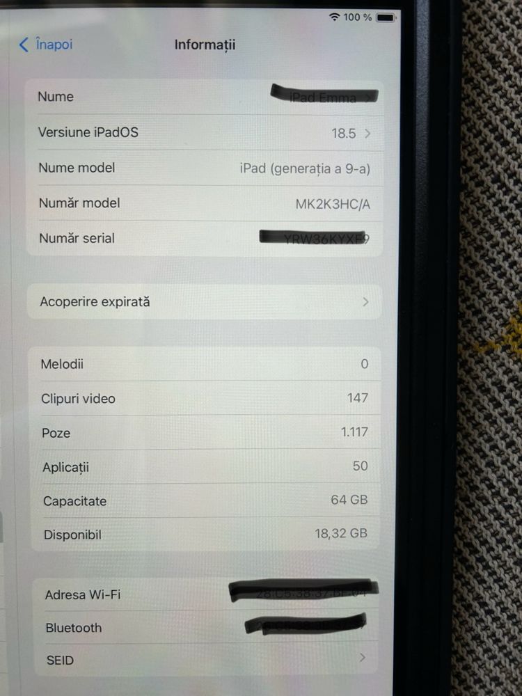 iPad 9 (2021), 10.2”, 64GB, Wi-Fi, Space Grey