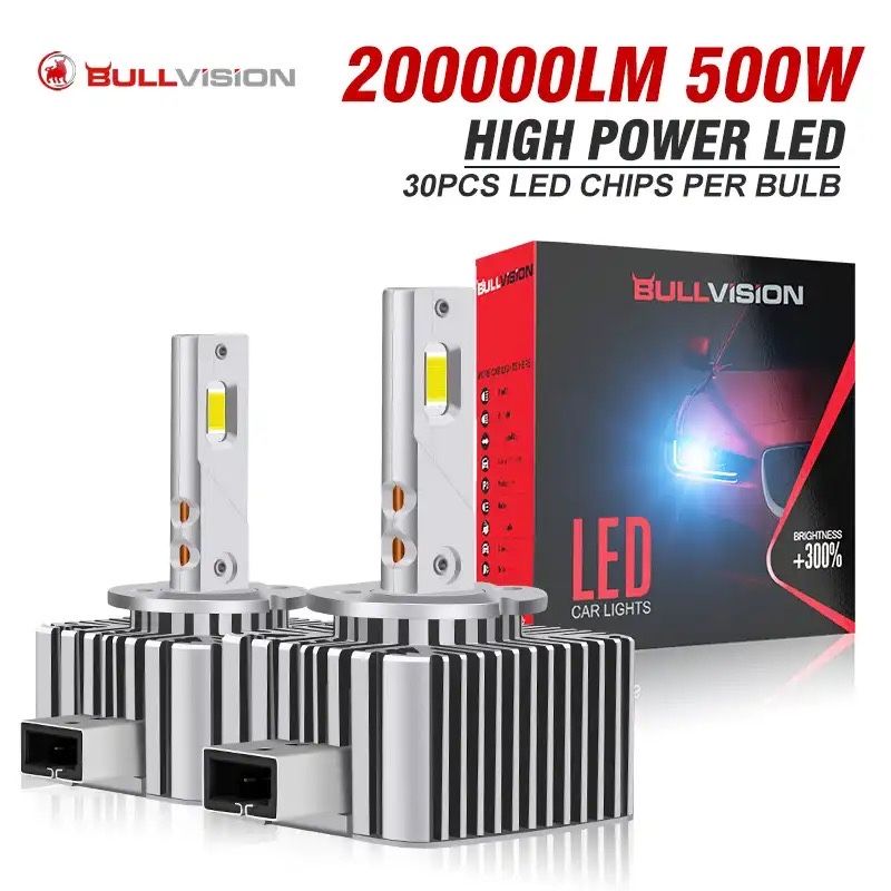 Set becuri led D1S D2S D3S HIR2 H7 bec conversie skoda audi, bmw xenon