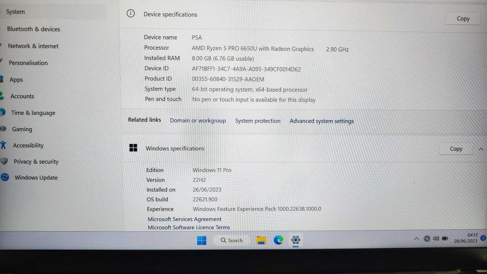 Lenovo 13.3" ThinkPad X13 Gen .3 in garantie de fabrica