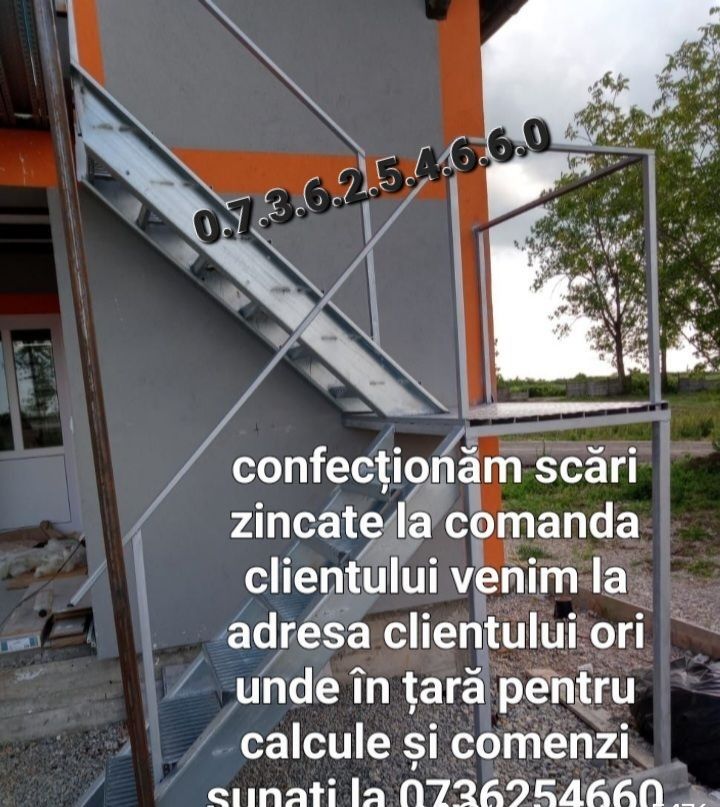 Cofecționăm scări zincate metalice