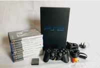 PlayStation 2 конзола с всичко необходимо за игра