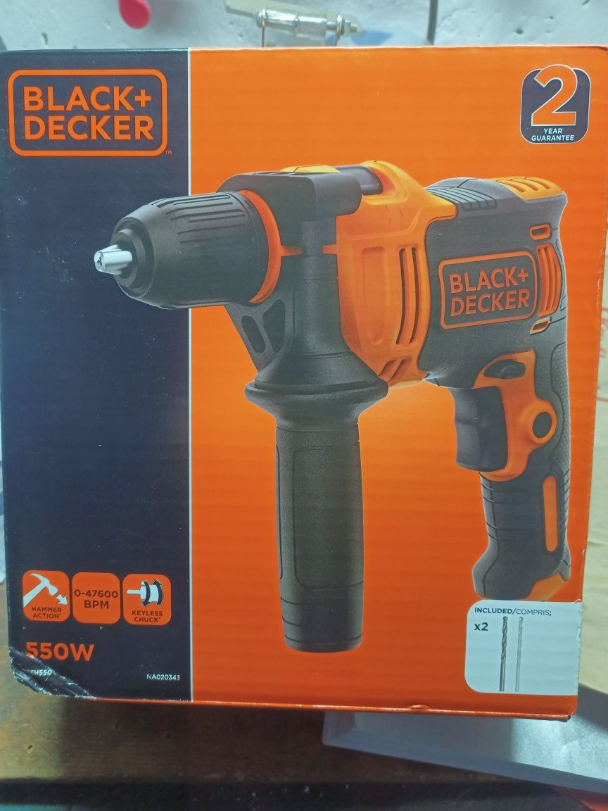 Mașină găurit Black&Decker- 550w,- BEH550