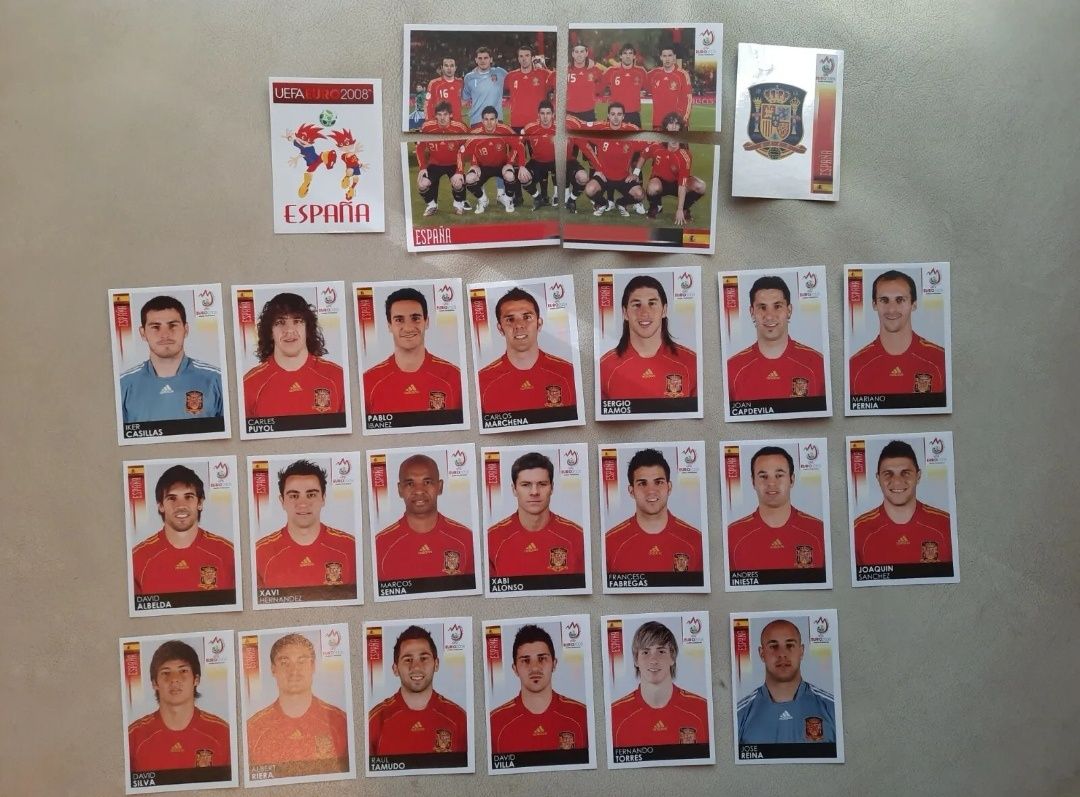 Panini set complet Euro 2008 Elvetia Austria cu album gol