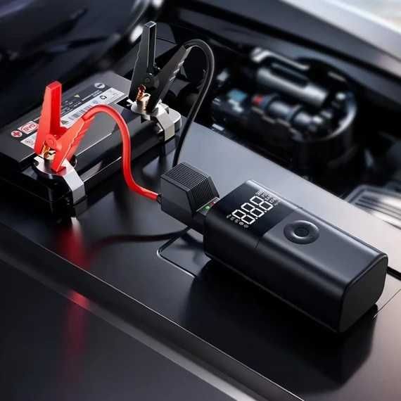 Стартер с въздушна помпа и фенерче QS003  A349