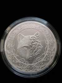 Серебрянную монету " КОКБОРИ "-небесный волк "