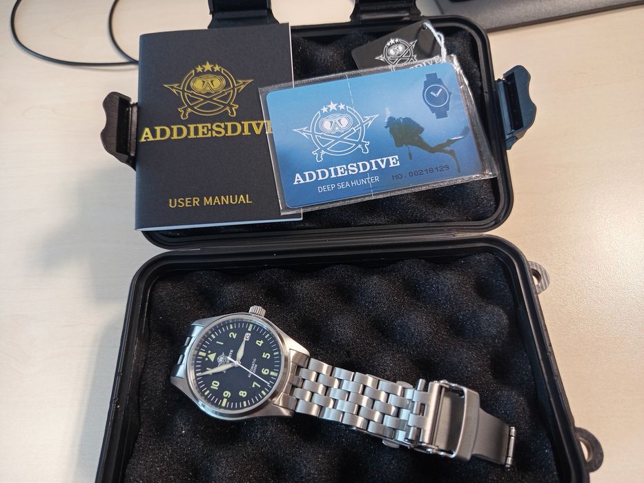 Addiesdive пилотски часовник