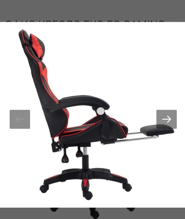 Офис стол gaming eko ec black red