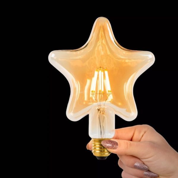 6W led винтидж крушка димираща кехлибар, енергоспестяваща, звезда