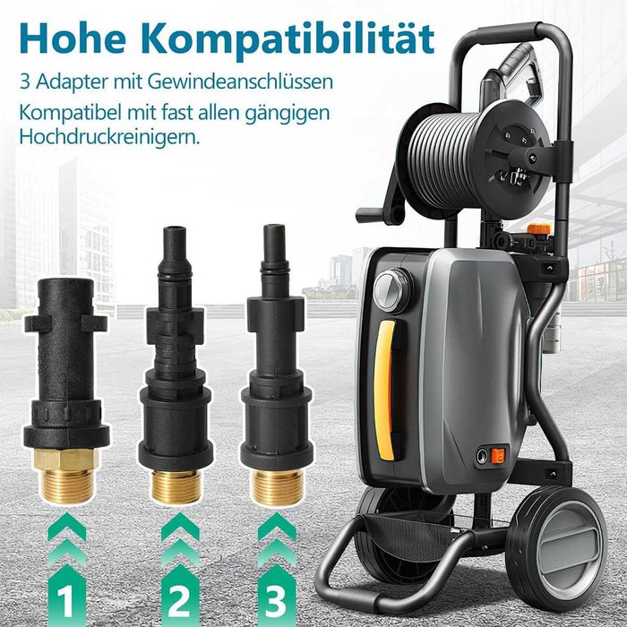 Нов маркуч за отпушване канали 20m С ДВЕ ДЮЗИ за KÄRCHER, BOSCH и др.