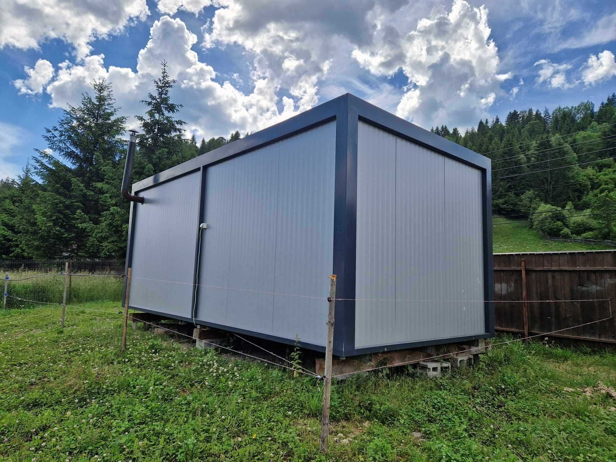 Vand Container Dormitor/Birou de 6 m x 3m cu panou  sandwich  de 60 mm