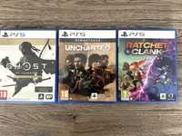 PS5 Ghost of Thusima DC/Uncharted Collection/Rachet & Clank Rift Apart