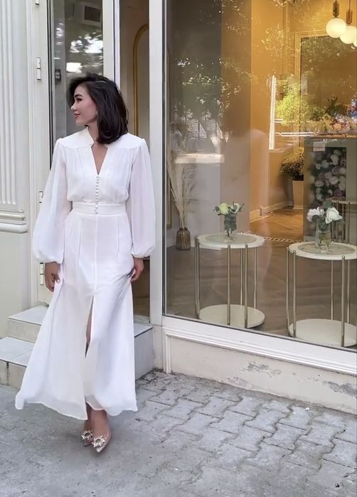 Платье белое от Lussabitovna