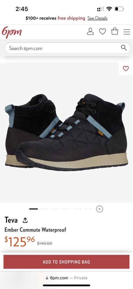 Teva® Ember Commute. водонепроницаемая обувь из США. Ориг. Разм 41