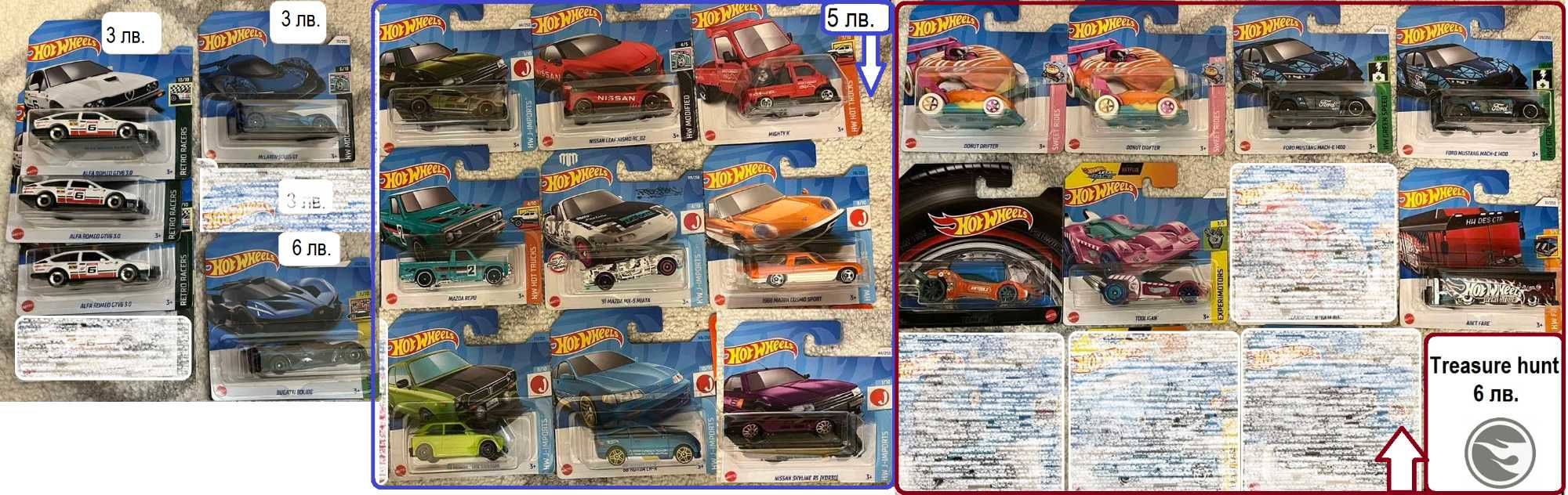 2022 - 2025 Hot Wheels Fast and Furious, Vintage, Premium, Matchbox