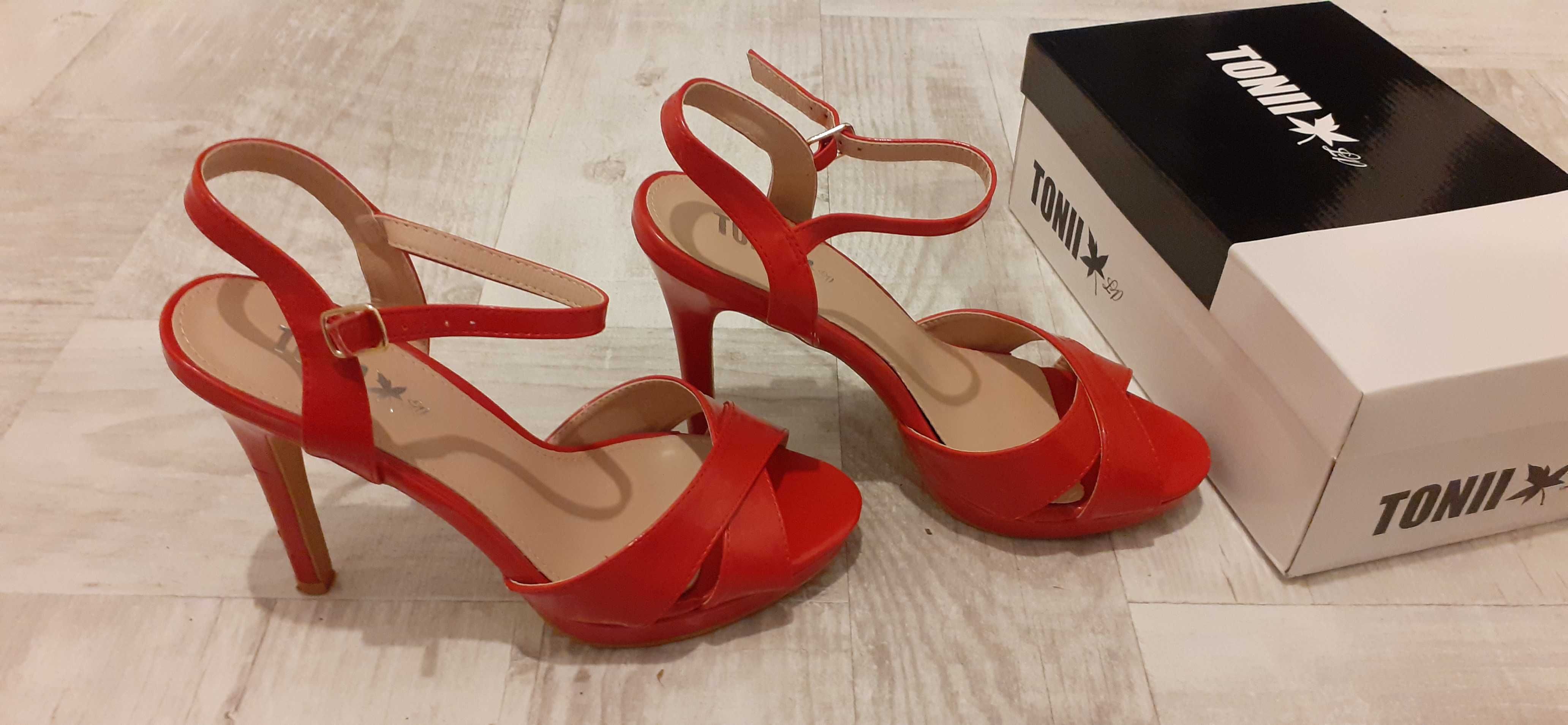 Sandale rosii elegante mas 38