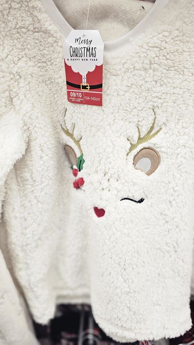 Детска коледна  пижама 2 модела 7 до 12г