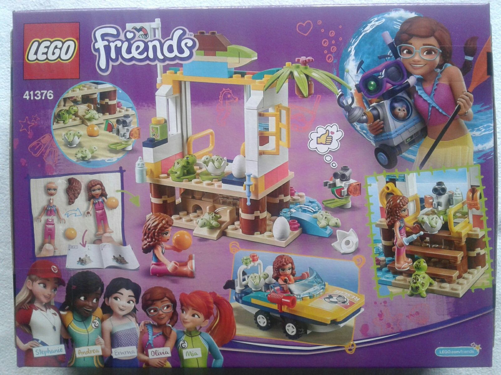 Lego Friends 41376 Misiunea Oliviei salvarea testoaselor, nou, sigilat