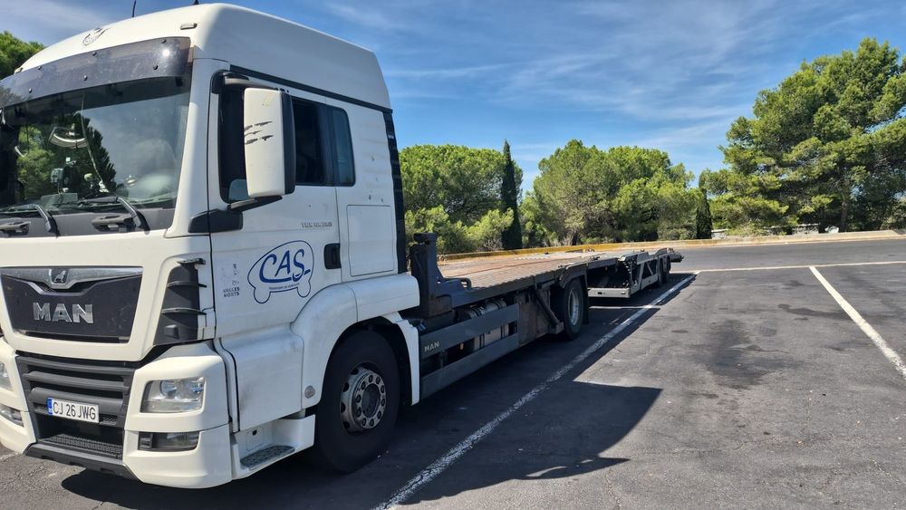 MAN TGS 360 , Euro 6! Camion cu platforma integrata!