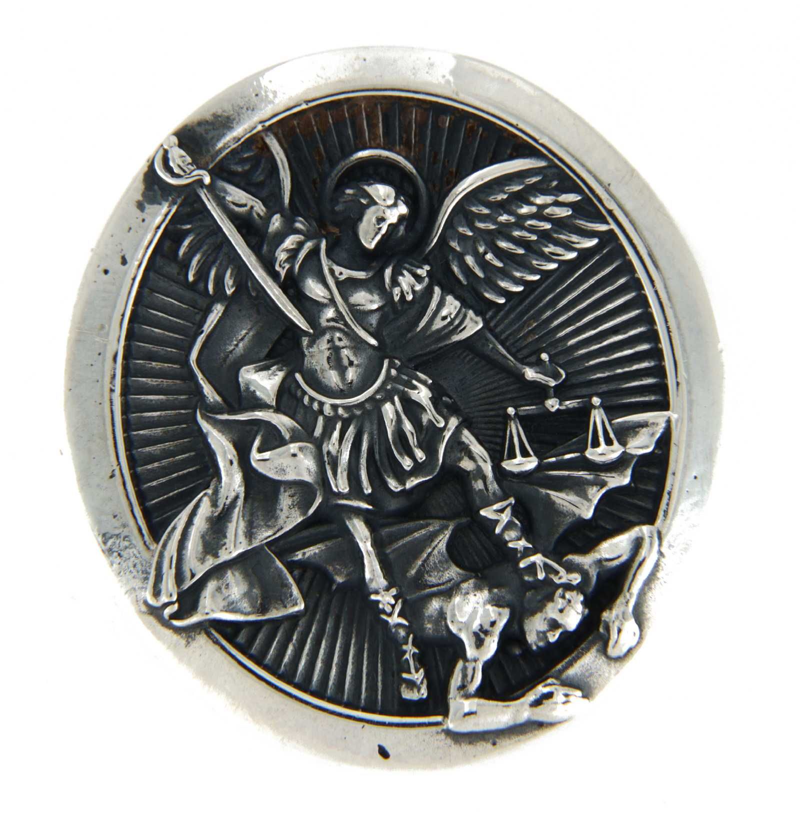 Inel ghiul argint 925 Arhanghelul Mihail