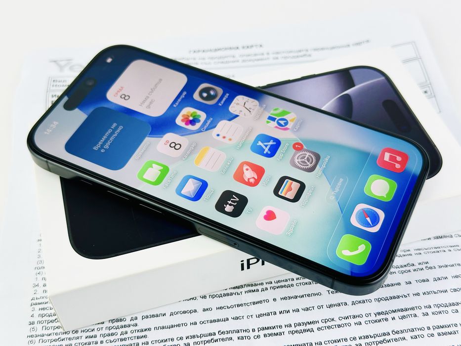 Apple iPhone 16 Pro 512GB Black 97% Батерия! 3г. Гаранция!