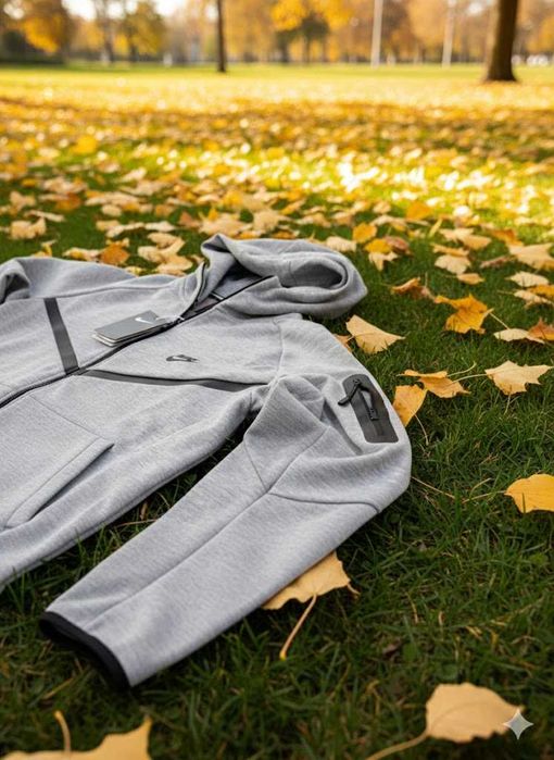 Trening Nike TECH Fleece Gri - Bumbac 100% - Set complet