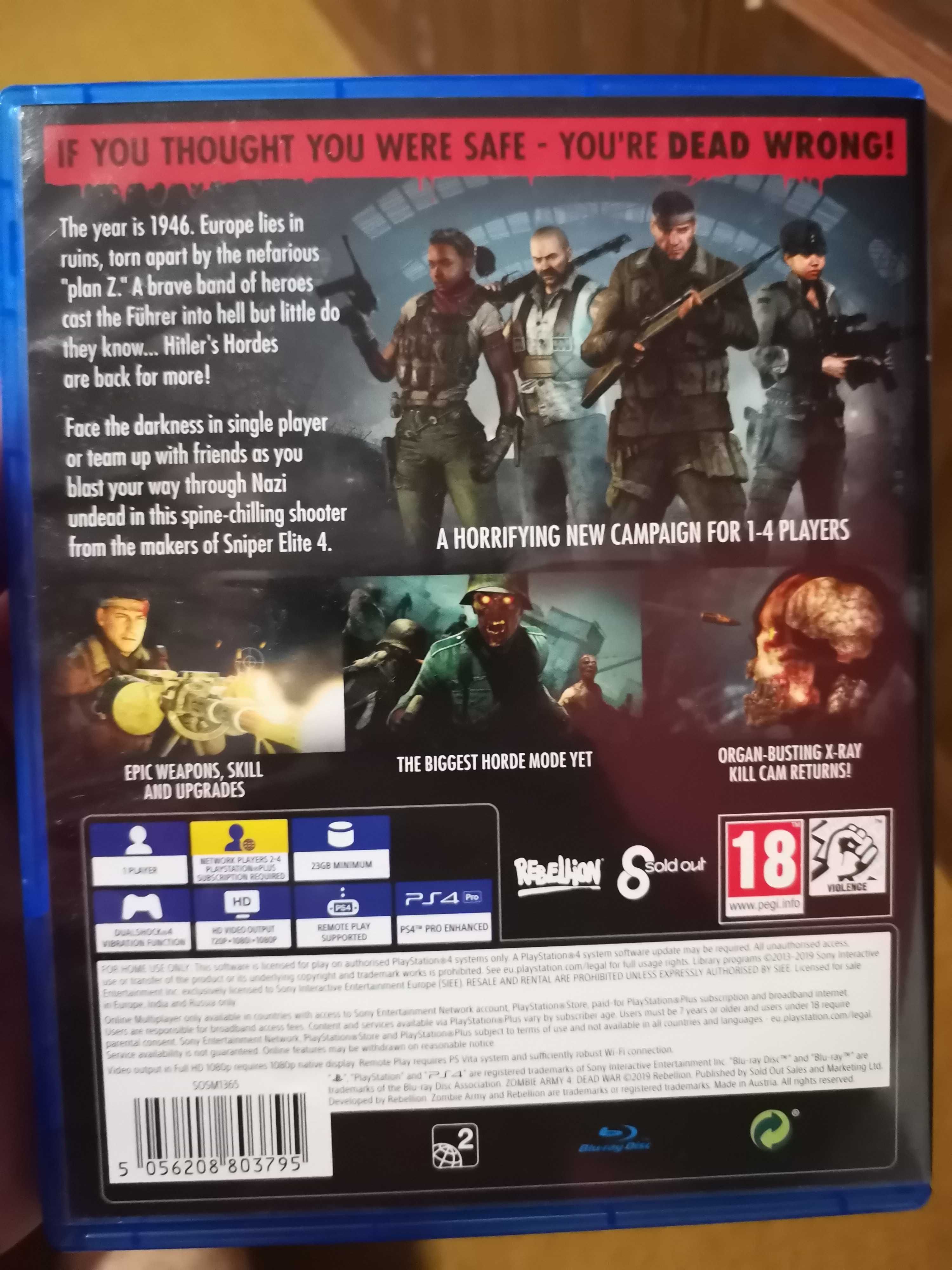 PS4 Zombie Army 4: Dead War