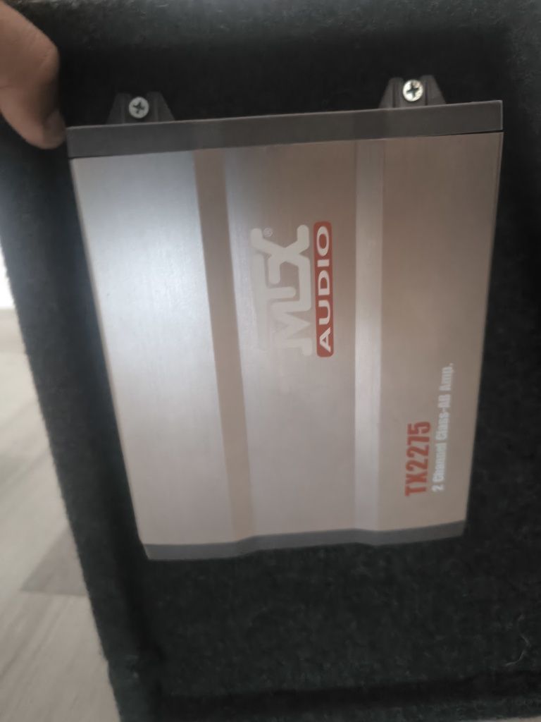 Бас каса Mtx 12ка със усилвател комплект Перфектни !!!