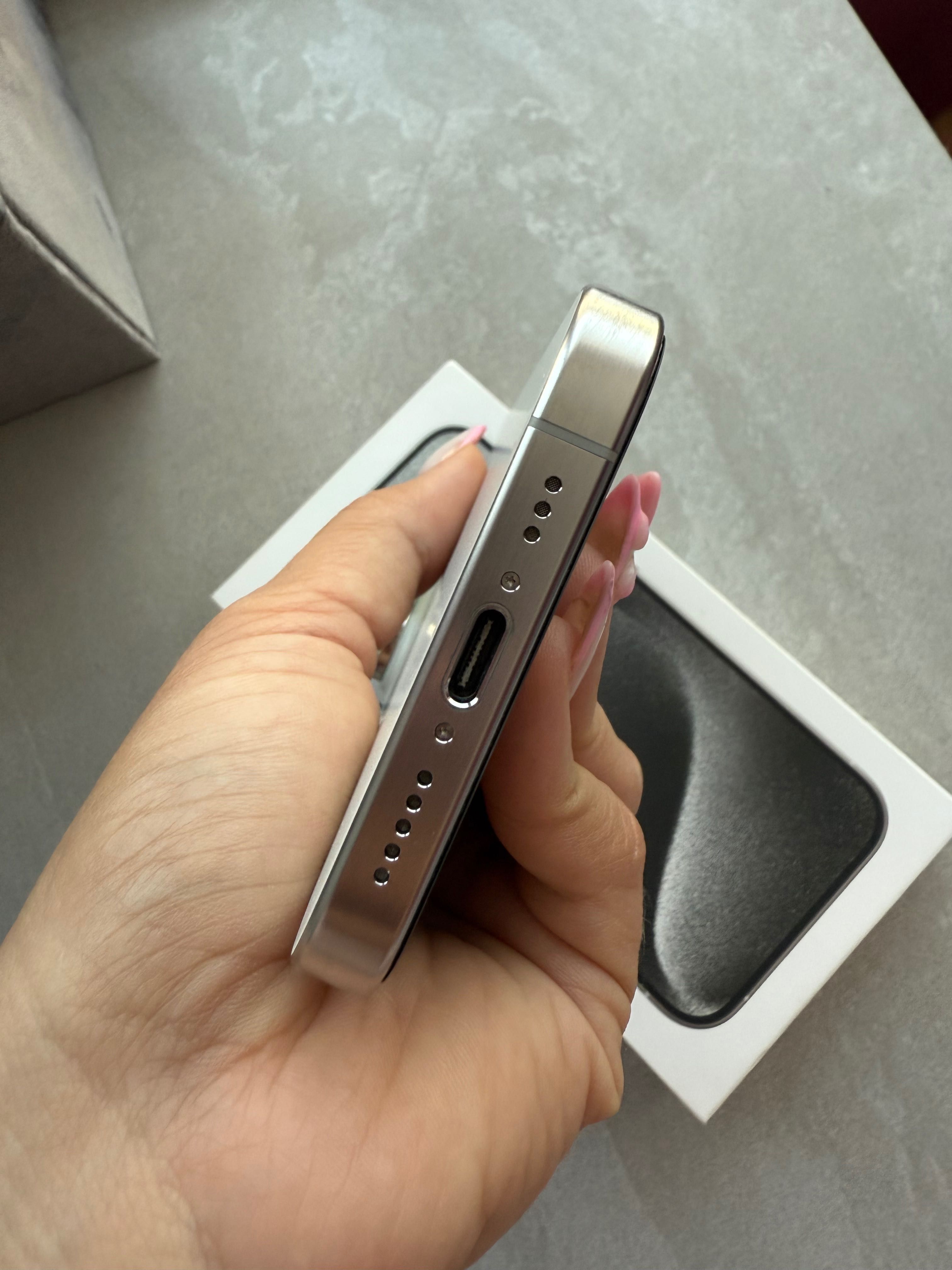 iPhone 15 pro, White Titanium, 128GB