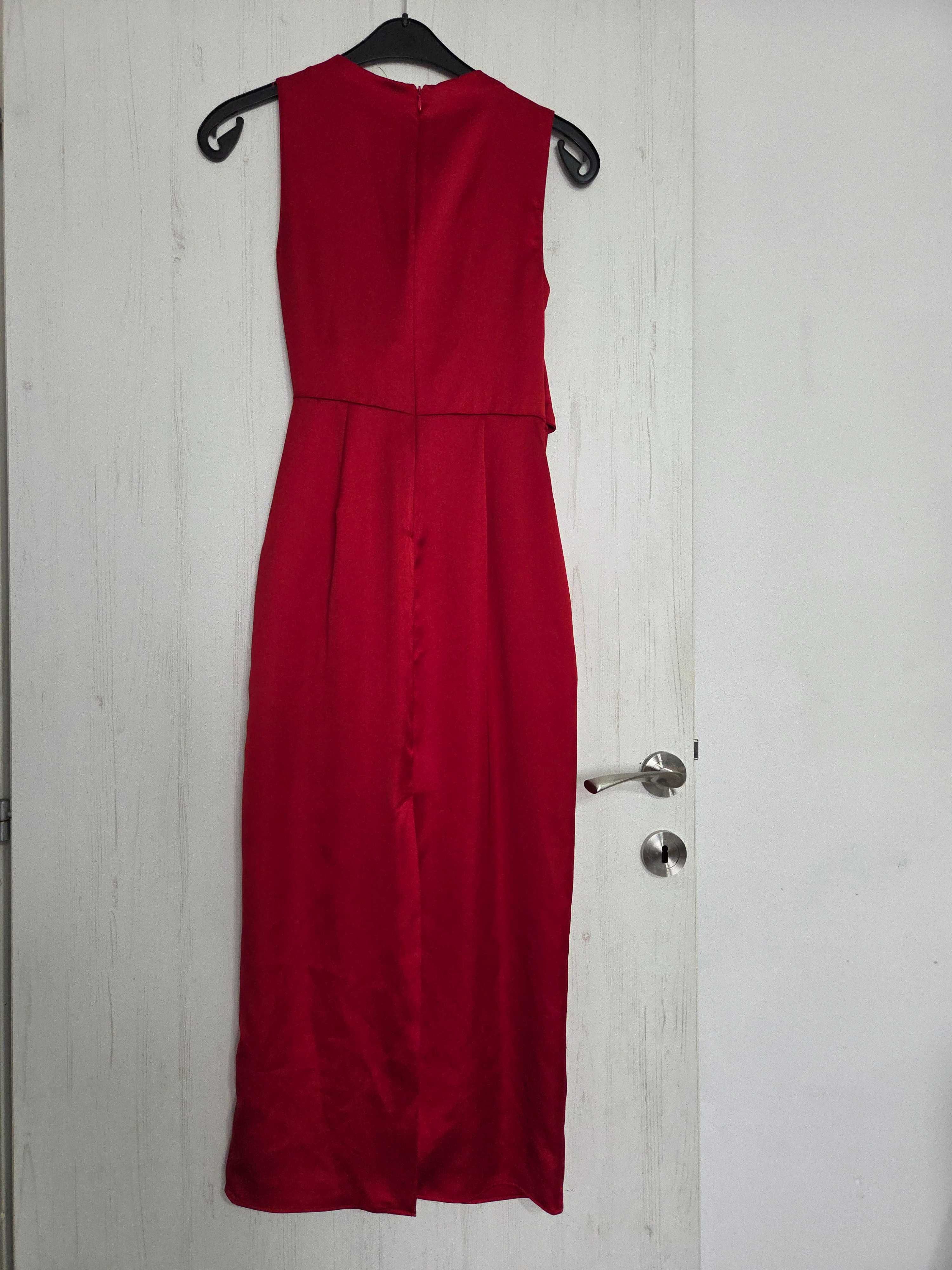Rochie rosie Zara, Noua masura Xs