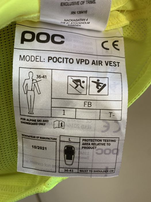 Vesta ski POC POCito protectie coloana copii