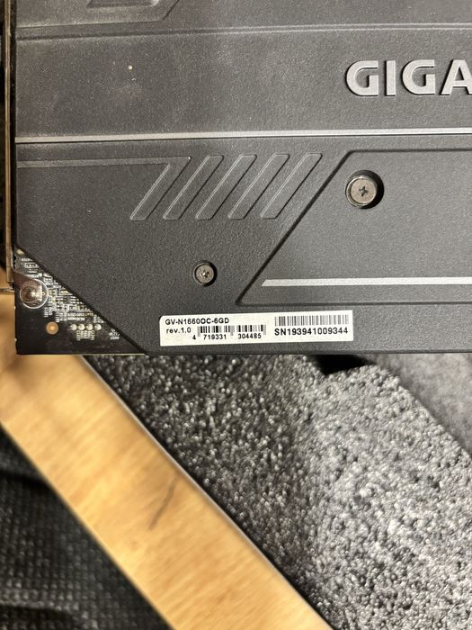 Nvidia gtx1660 6gb Gigabyte