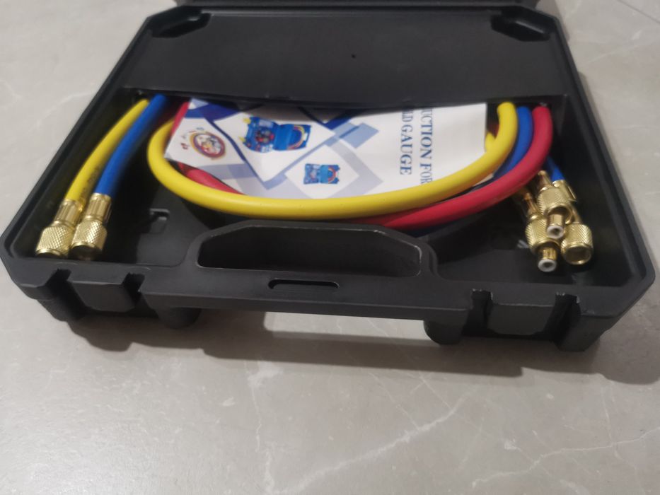 Set trusa baterie manometre verificat freon/clima auto, AC