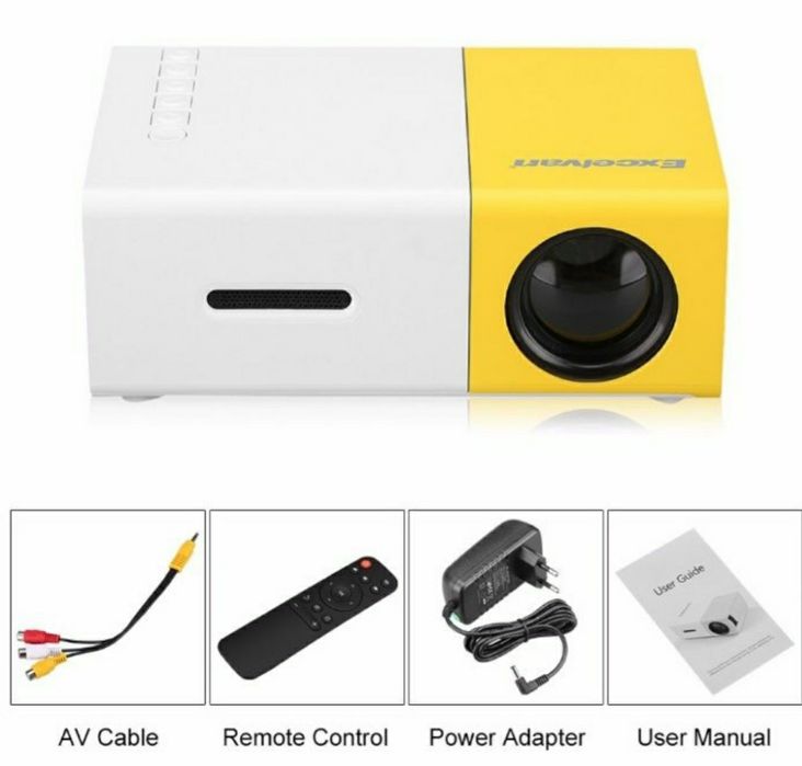 Mini videoproiector portabil slot USB slot MICRO SD telecomanda NOU