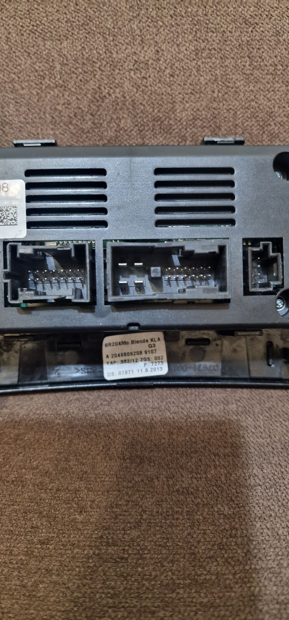 Управление климатроник w204.