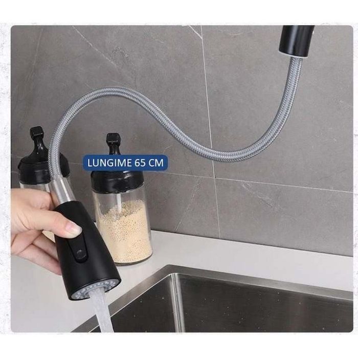 Кухненски смесител с издърпва се душ