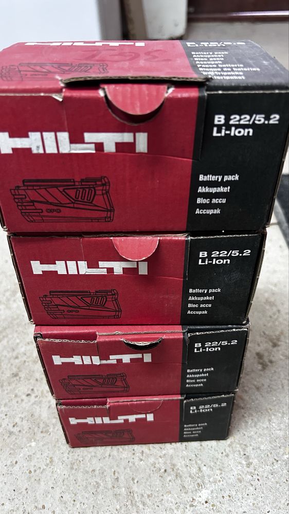 Аккумулятор Hilti B22/5.2 Ач новый