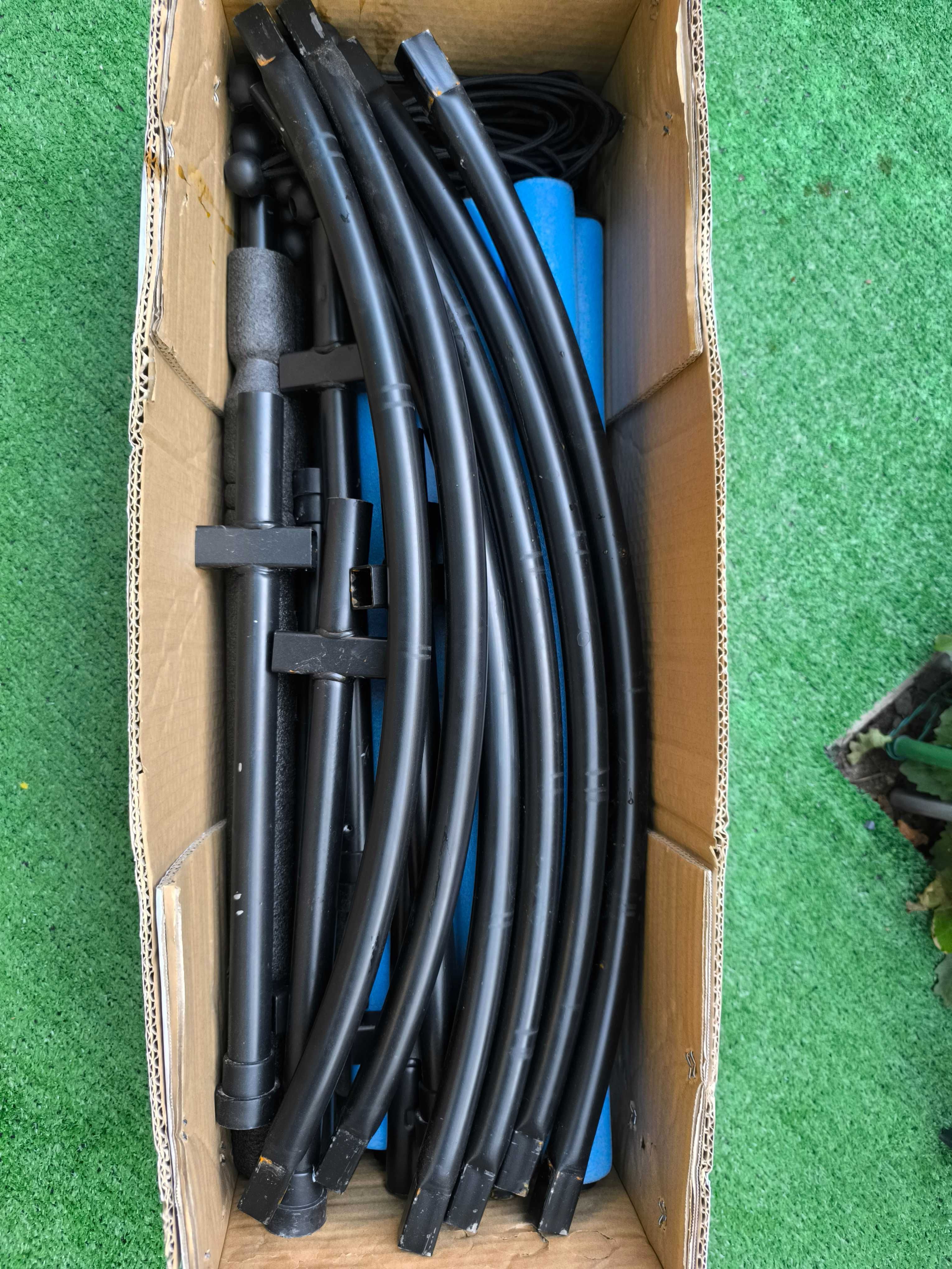 Батут с вътрешна мрежа Byox 140 cm, син